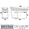 Bristan Claret Basin Mixer without Waste Dimensions